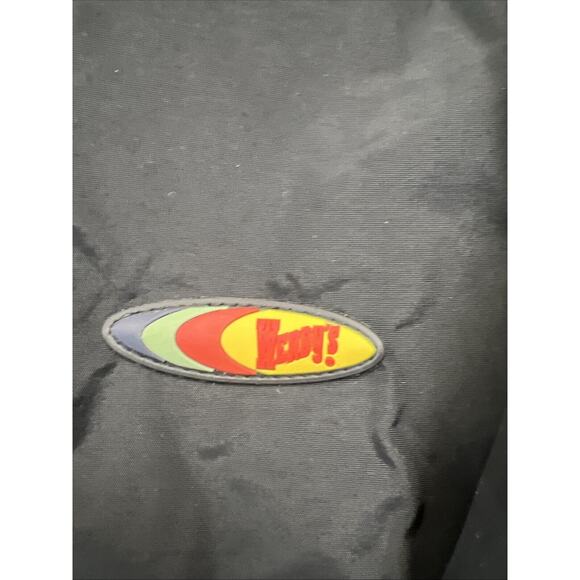 Vintage Wendy’s Employee Work Jacket 1990’s‎ Y2K Nylon Size 2 XL Black Rare - Picture 2 of 6